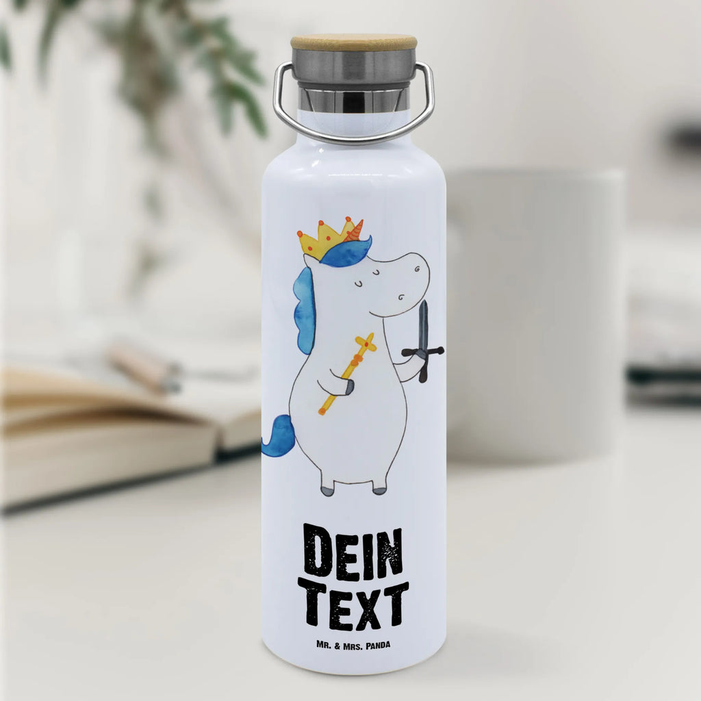 Personalised drinks bottle unicorn king with sword unicorn, unicorns, Emperor, sword, gift boyfriend, present boy, President, Ruler, Princess, King, Chancellor, Prosecco, Unicorn, Crown