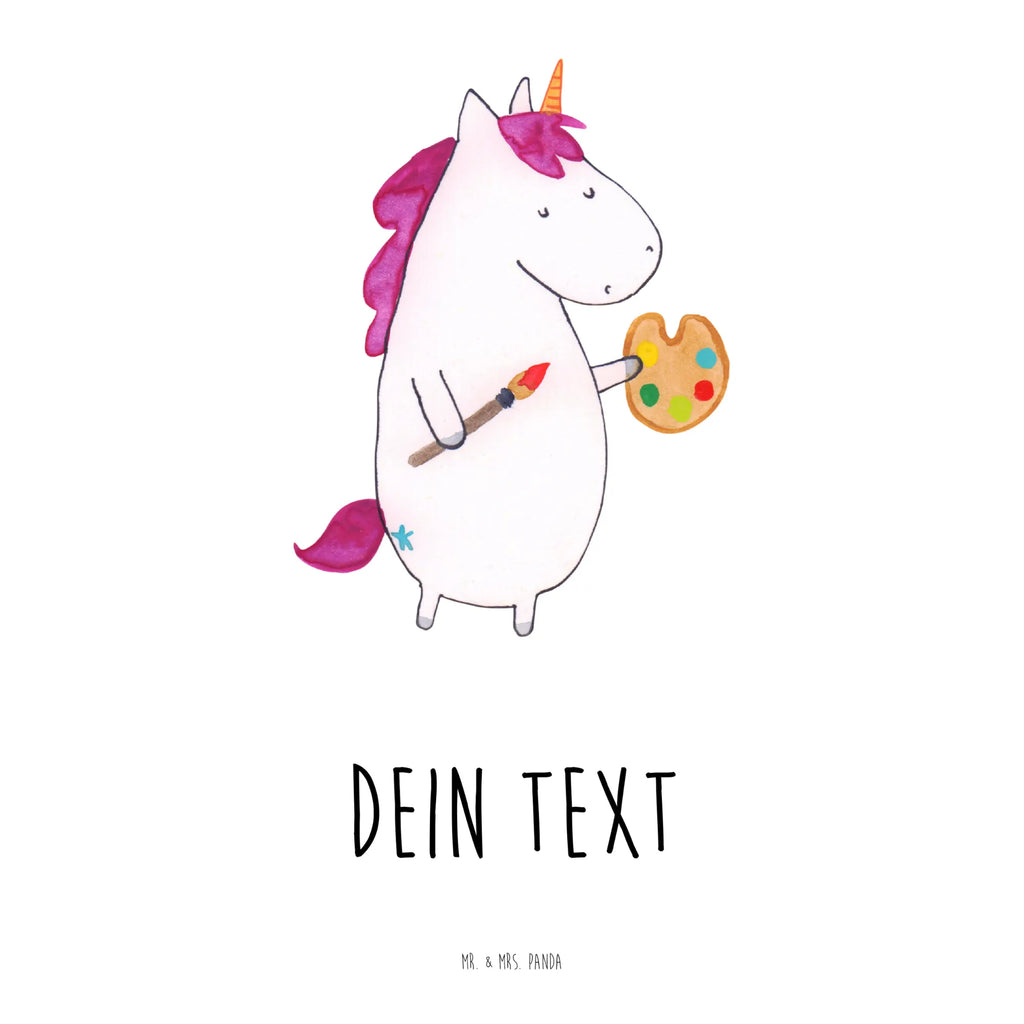 Personalizowana butelka na wodę Jednorożec Artysta Jednorożec, jednorożce, dekoracje jednorożca, jednorożec