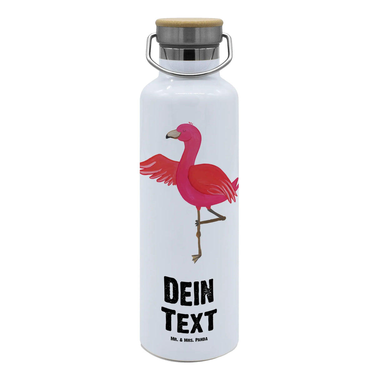 Personalizowana butelka na wodę Flamingo joga Flamingo