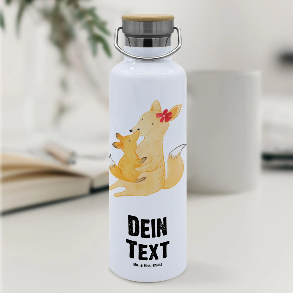 Personalised drinks bottle Fox mummy Family, Father's Day, Mother's Day, brother, sister, Mom, Dad, present, daughter, favourite daughter, mom, best daughter, mother
