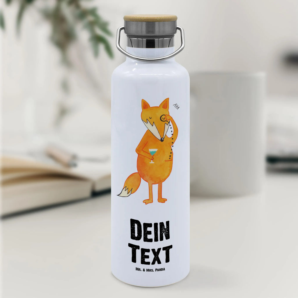 Personalised drinks bottle Fox lord fox, foxes, forest wildlife, clever as a fox, animal lover, words of consolation, motivation saying, problem solving, lovesickness gift, saying funny
