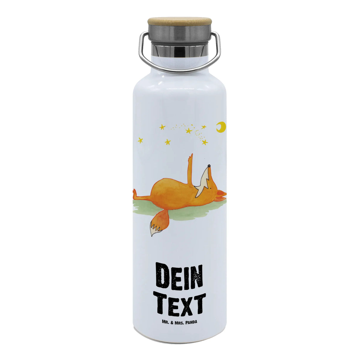 Personalised drinks bottle Fox Stars fox, foxes, forest wildlife, clever as a fox, animal lover, Fox, Saying beautiful, Romance, words of consolation, Saying positive, Always Look on the Bright Side of Life