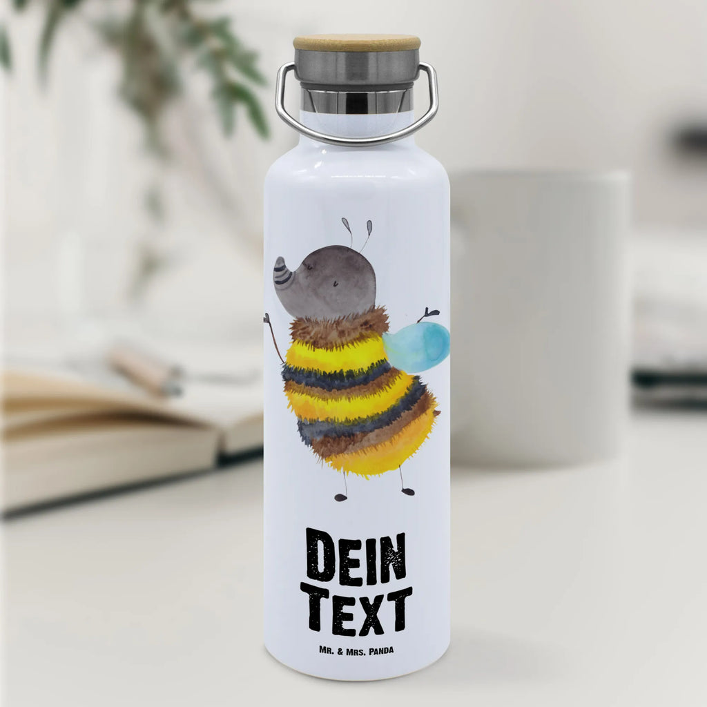Personalizowana butelka na wodę trzmiel puszysty Motywy zwierzęce, dobra energia, zabawne powiedzonka, zwierzęta