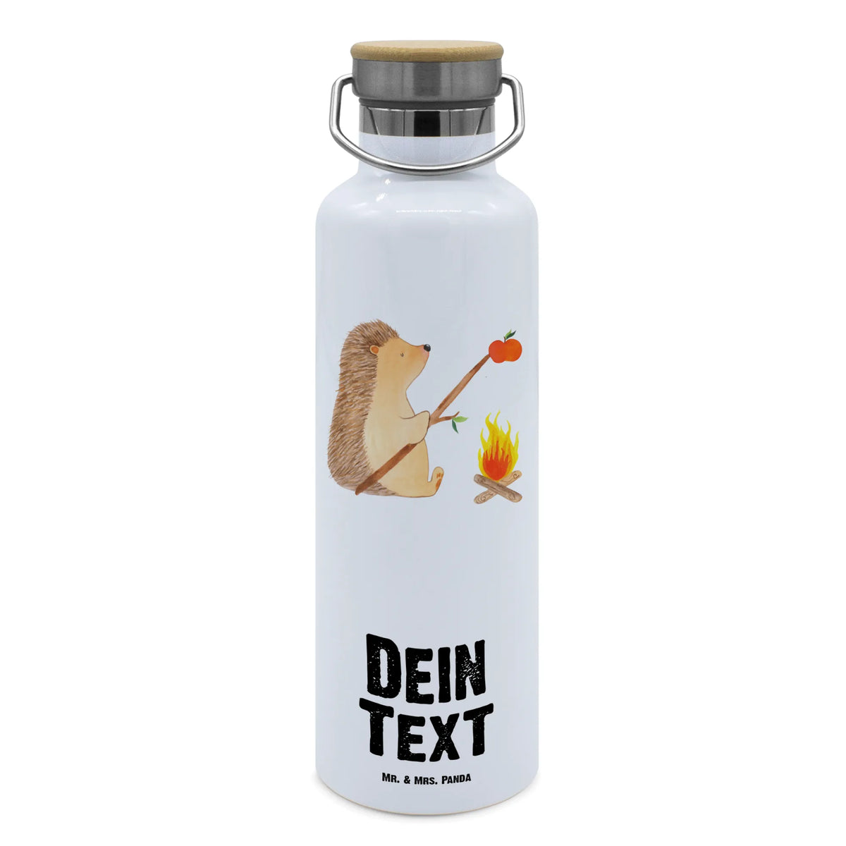Personalised drinks bottle Hedgehog grilling small animals, cute, funny, cute animal motives, hand drawn, small world, funny sayings, good mood, happy, gifts, gift ideas, special gifts, animal lover, card, hedgehog, saying, motivation, goals, meaning of life, barbecue, unemployed