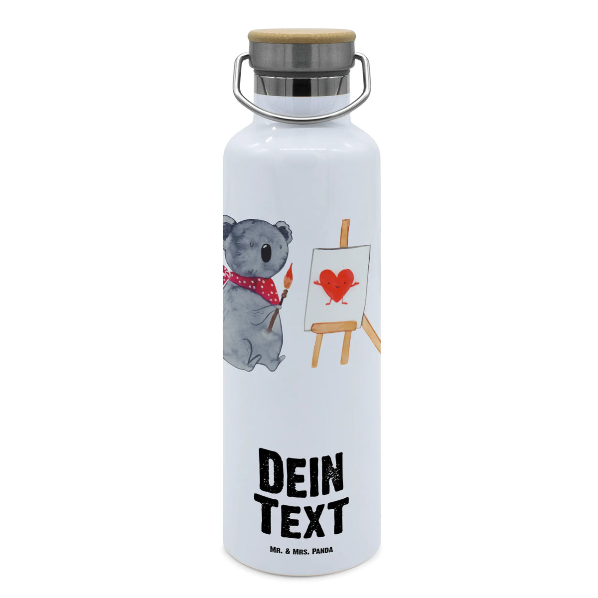 Personalised drinks bottle Koala bear Artist Koala, love, feelings, drawing, artist, love gift, proof of love