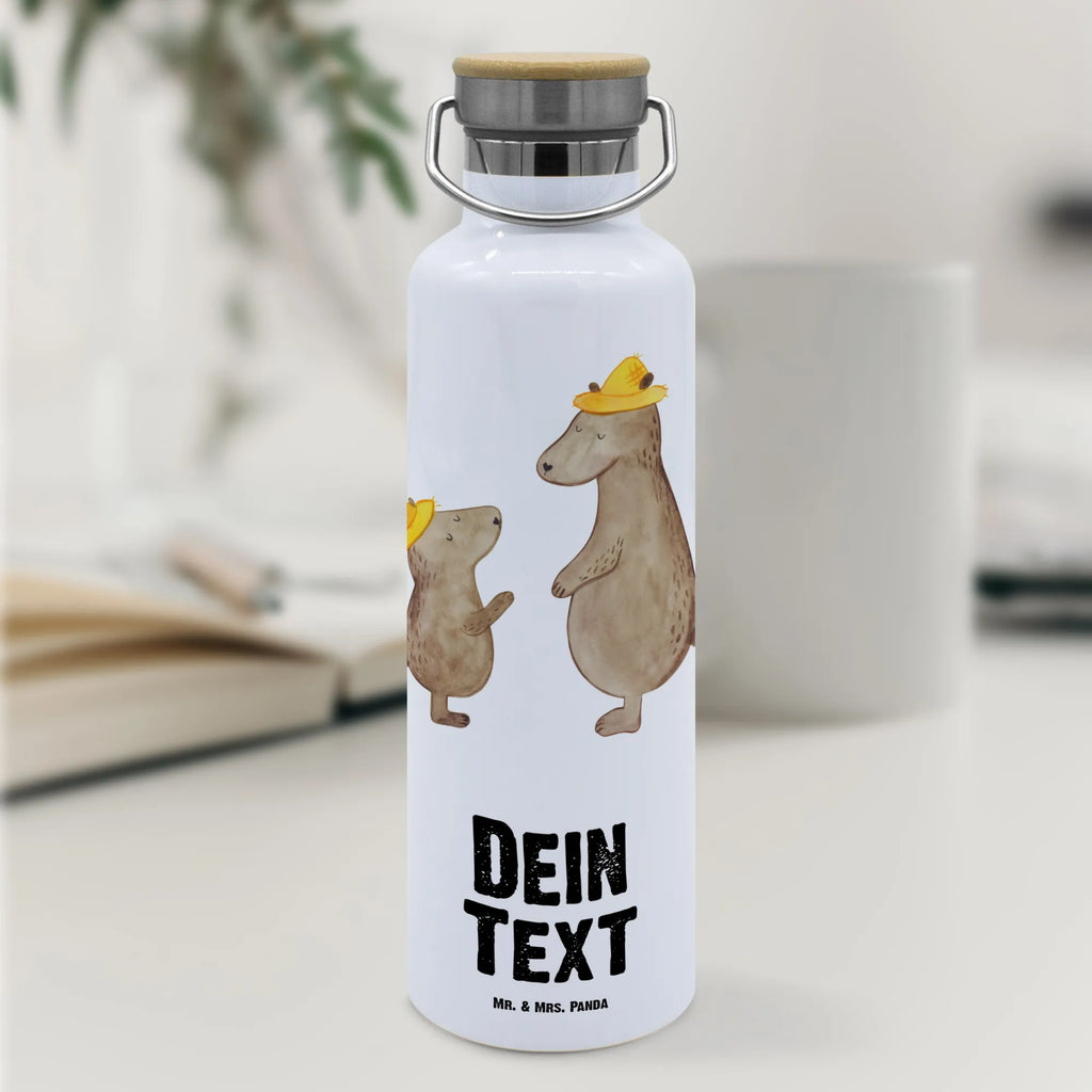 Personalised drinks bottle Bears with hats Family, Father's Day, Mother's Day, brother, sister, Mom, Dad, father's day, father-son, family, daddy, favourite person, dad, bear, sons, role model, father, children, son, child