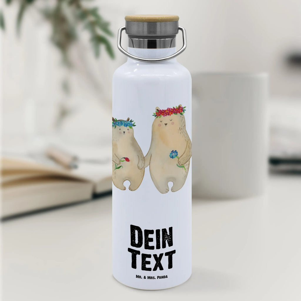 Personalised drinks bottle Bears with flower crown Family, Father's Day, Mother's Day, brother, sister, Mom, Dad, favorite mommy, favorite person, family, gift mommy. mother's day, daughters, world best mommy, children, best mommy, Bear, daughter, mom, bears, mommy, role model, child