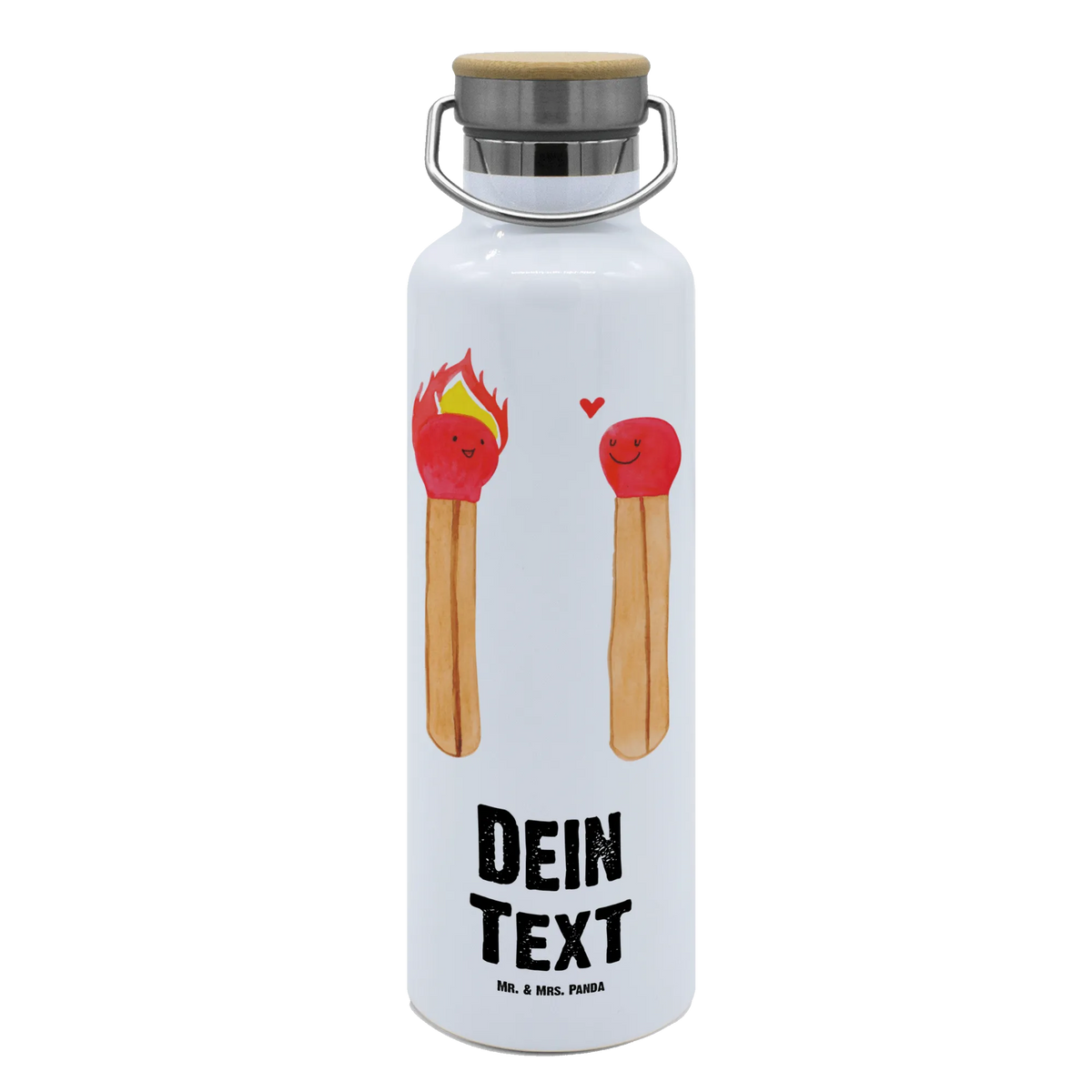 Personalised drinks bottle Matches Love, Loving, Two, Together, Marriage, Engagement, Proposal of marriage, Love gift, gift for her, gift for him, anniversary gift