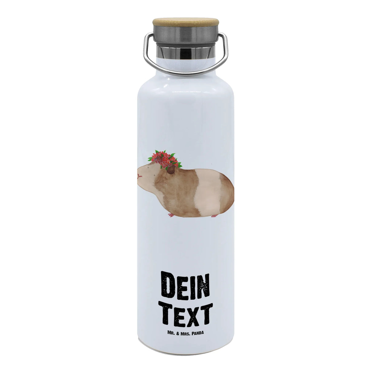 Personalised drinks bottle Guinea pig wisdom small animals, cute, funny, cute animal motives, hand drawn, small world, funny sayings, good mood, happy, gifts, gift ideas, special gifts, animal lover, card, flower child, wisdom, Meeries, reality, motivation, wonder, wonderland, guinea pig, meerie, saying