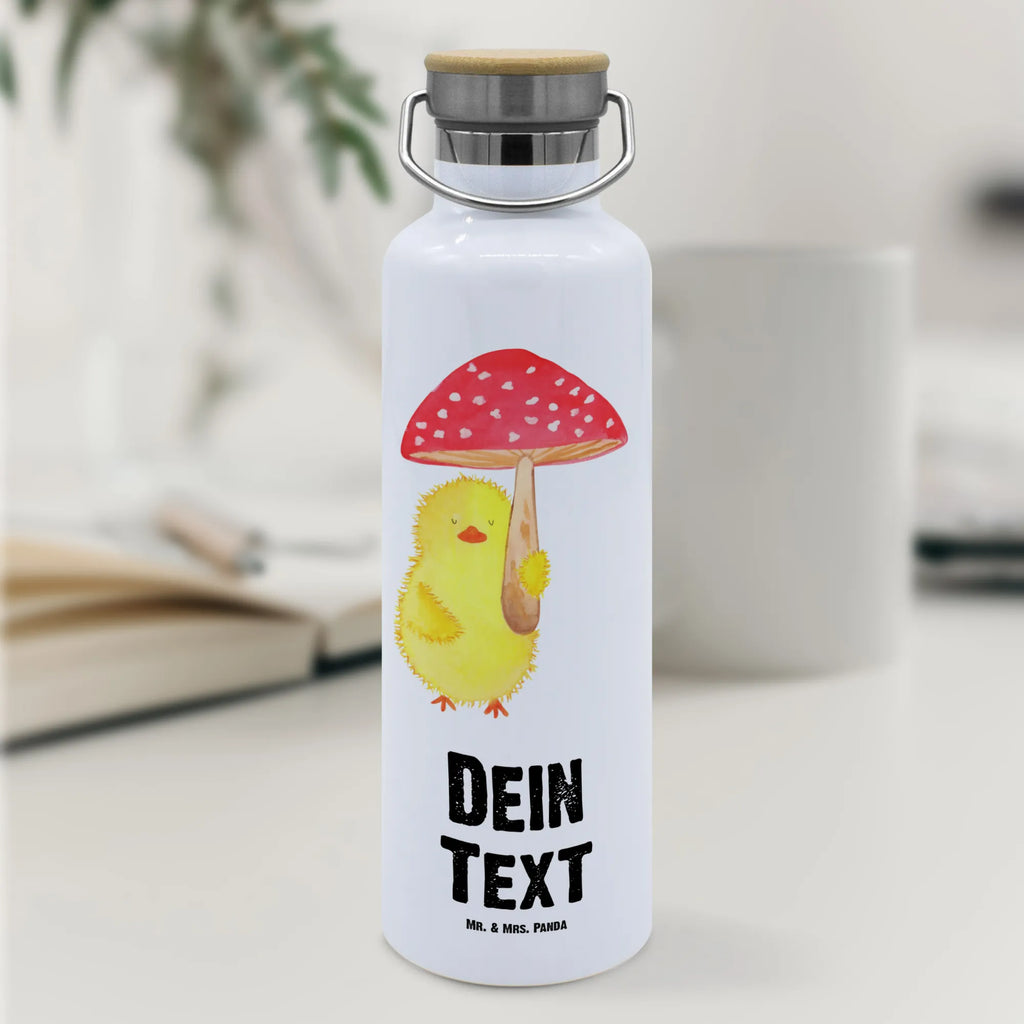 Personalised drinks bottle chick toadstool Easter, Easter bunny, Easter greetings, Toadstool, Chicks, Lucky, Happy Easter