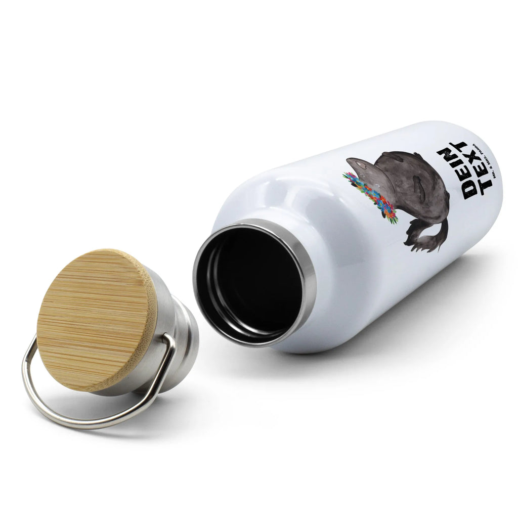 Personalizowana butelka na wodę skunks dziewczynka Stinktier, Skunk