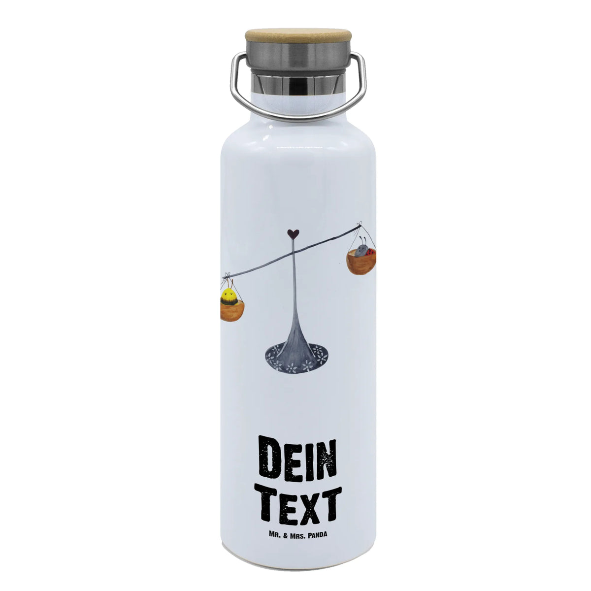 Personalised drinks bottle Star sign Scale constellations, birthdays, astrology, zodiac, date of birth, month of birth, birthday October, ladybird, Libra, gift October, gift September, Libra gift, bee, balance, Libra zodiac sign, birthday September, bumble bee