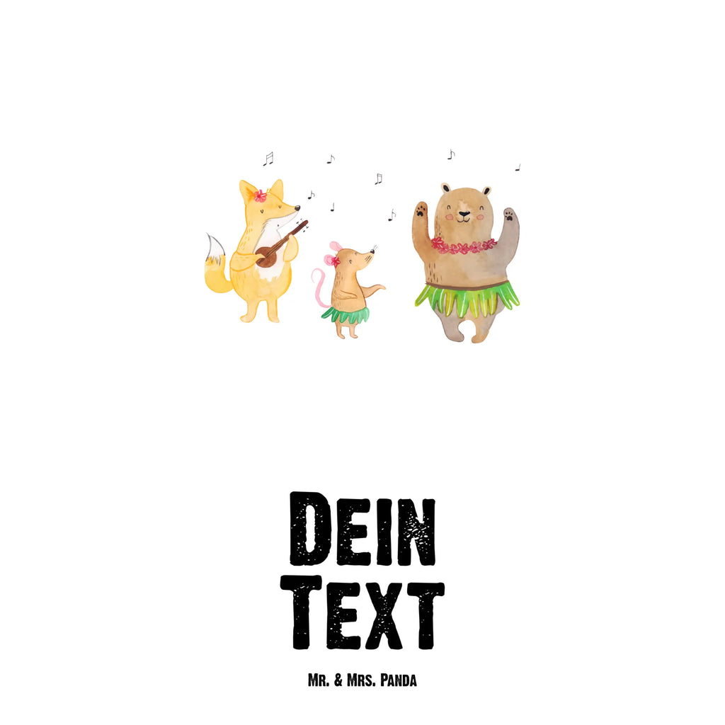 Personalised drinks bottle forest animals Aloha small animals, cute, funny, cute animal motives, hand drawn, small world, funny sayings, good mood, happy, gifts, gift ideas, special gifts, animal lover, card, aloha, laughter, forest animals, dancing, music, life, hedgehog, rabbit, forest, bear