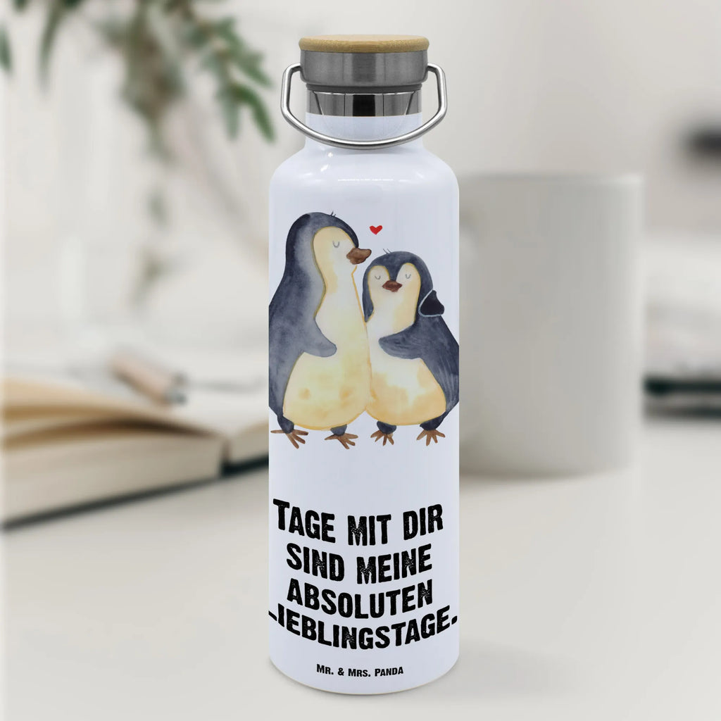 Drinks bottle Penguin embrace Penguin, North Pole, Winter, Penguins, engagement, penguin, proof of love, wedding, wedding gift, lovers, anniversary, love gift, love, wedding day