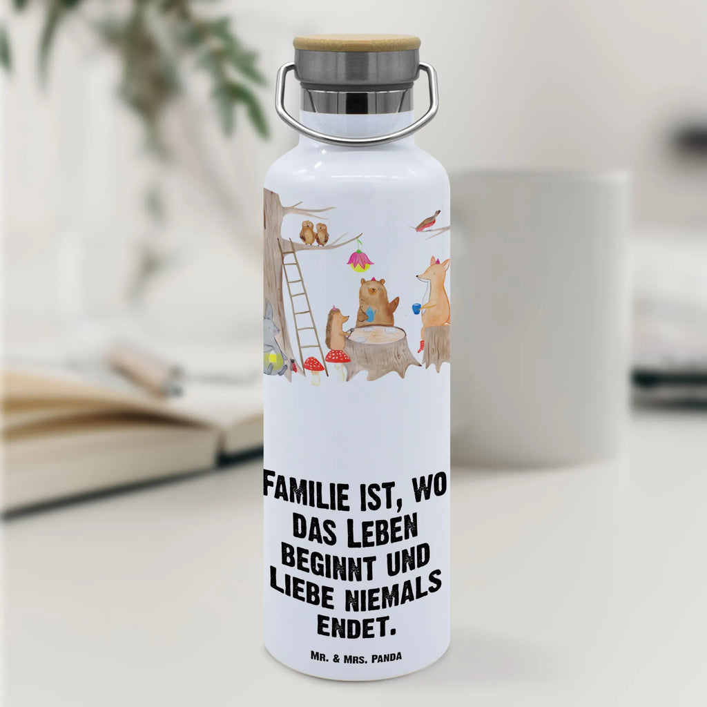 Drinks bottle forest animals picnic small animals, cute, funny, cute animal motives, hand drawn, small world, funny sayings, good mood, happy, gifts, gift ideas, special gifts, animal lover, card, forest animals, hedgehog, fox, forest, squirrel, hare, mouse, picnic