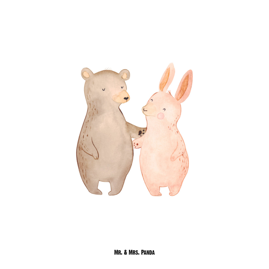 Butelka Niedźwiedź i królik Przytulać Miłość, partner, przyjaciel, przyjaciółka, mąż, żona, wesele, zaręczyny, prośba o rękę, prezent miłosny, rocznica, dzień ślubu