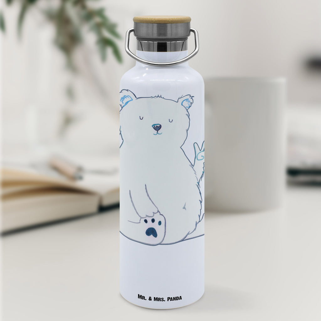 Drinks bottle Icebear Lazy bear, teddy, teddy bear, cuddly toy, office, relaxing, North Pole, work, home office, workplace, Polar bear, office job, lazy