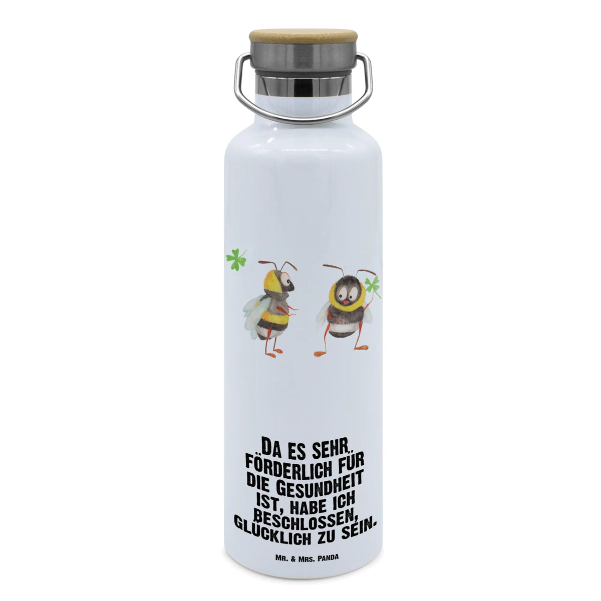 Trinkflasche Hummeln Kleeblatt Warmhalteflasche, thermobottle, Isolierte Trinkflasche, Trinkflasche, getränkebehälter, metall trinkflasche, thermos trinkflasche, große wasserflasche, Getränkeflasche, Thermosflasche, Trinkbehälter, Edelstahlflasche, wasser trinkflasche, Trinkflasche Aus Edelstahl, metallflasche, Thermo-Trinkflasche, große thermosflasche, große trinkflasche, isolier trinkflasche, Trinkgefäß, feldflasche, Wasserflasche, Vakuumflasche, Lustige Sprüche, Tiere, Tiermotive, Gute Laune, glücklich sein, Spruch Fröhlich, Spruch schön, Spruch Positiv, Biene, Biene Deko, Hummel, glücklich Werden