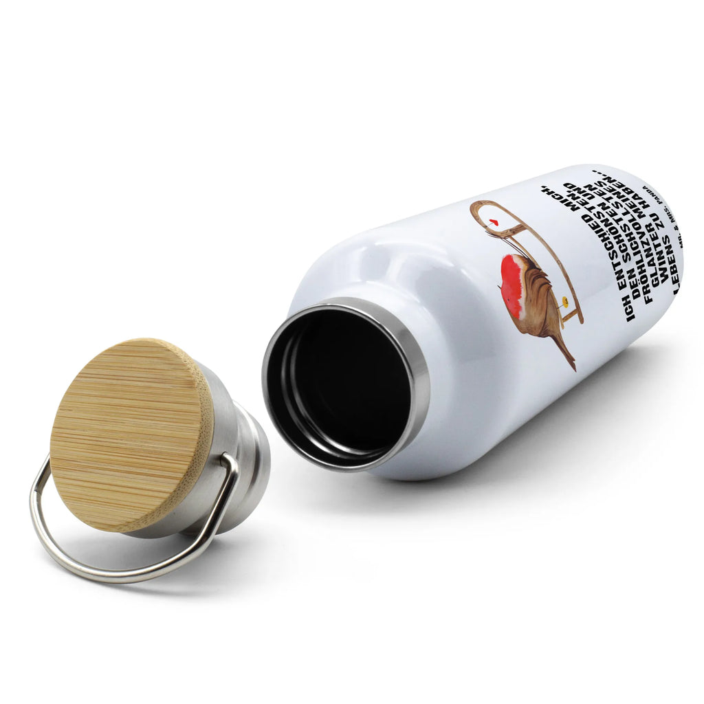 Trinkflasche Rotkehlchen Schlitten Vakuumflasche, Trinkflasche Aus Edelstahl, Edelstahl Trinkflasche, Trinkgefäß, Getränkeflasche, metallflasche, wasser trinkflasche, Wasserflasche, Isolierflasche, isolier trinkflasche, Thermoflasche, Thermo-Trinkflasche, Isolierte Trinkflasche, metall trinkflasche, Thermosflasche, Trinkflasche, thermos trinkflasche, große wasserflasche, große thermosflasche, thermobottle, getränkebehälter, große trinkflasche, Edelstahlflasche, Trinkbehälter, Weihnachten, Winter, Weihnachtsdeko, Nikolaus, Advent, Heiligabend, Wintermotiv, Vogel, Schlitten