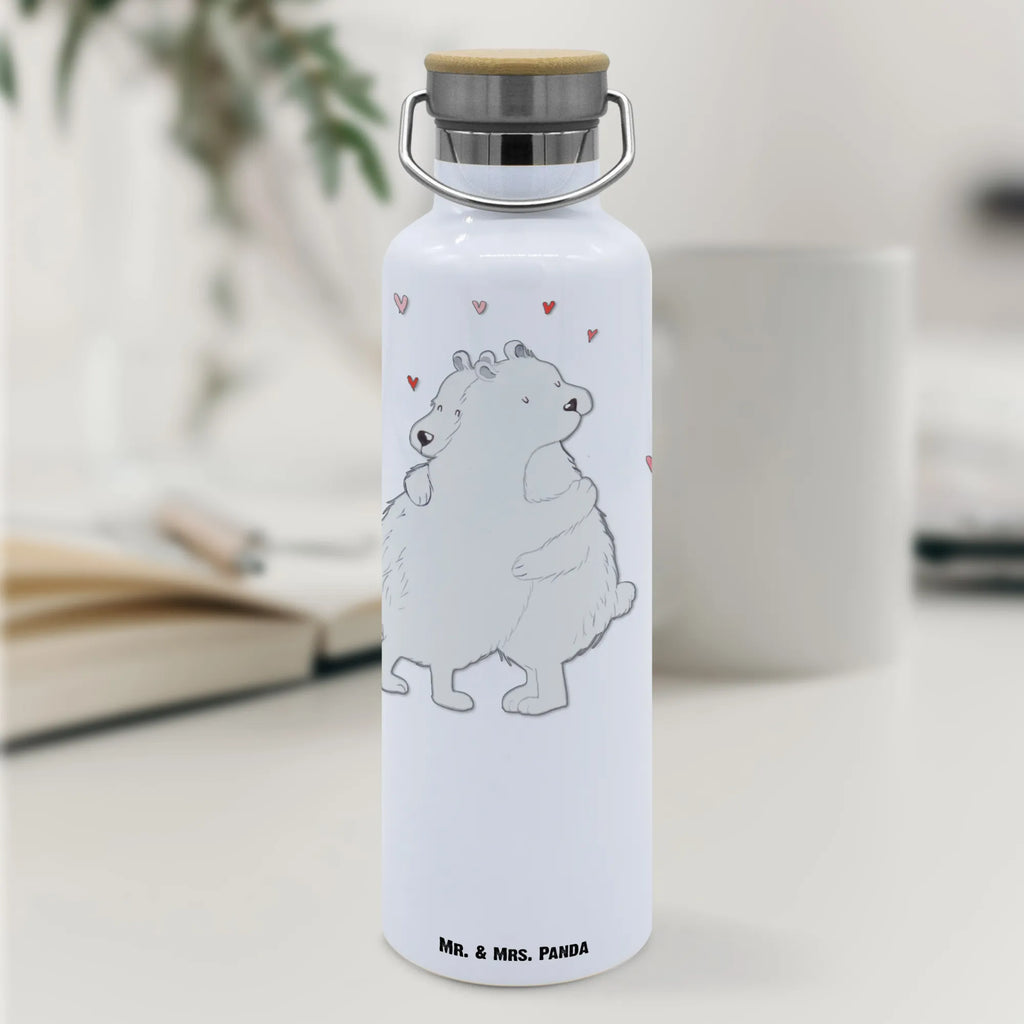 Drinks bottle Icebear Embrace metallflasche, Getränkeflasche, Thermo-Trinkflasche, thermos trinkflasche, Trinkflasche Aus Edelstahl, getränkebehälter, Wasserflasche, große trinkflasche, Trinkbehälter, Edelstahlflasche, Edelstahl Trinkflasche, metall trinkflasche, wasser trinkflasche, Thermoflasche, Trinkflasche, Trinkgefäß, isolier trinkflasche, große wasserflasche, Isolierflasche, Isolierte Trinkflasche, thermobottle, Vakuumflasche, große thermosflasche, Thermosflasche, Lustige Sprüche, Tiere, Tiermotive, Gute Laune