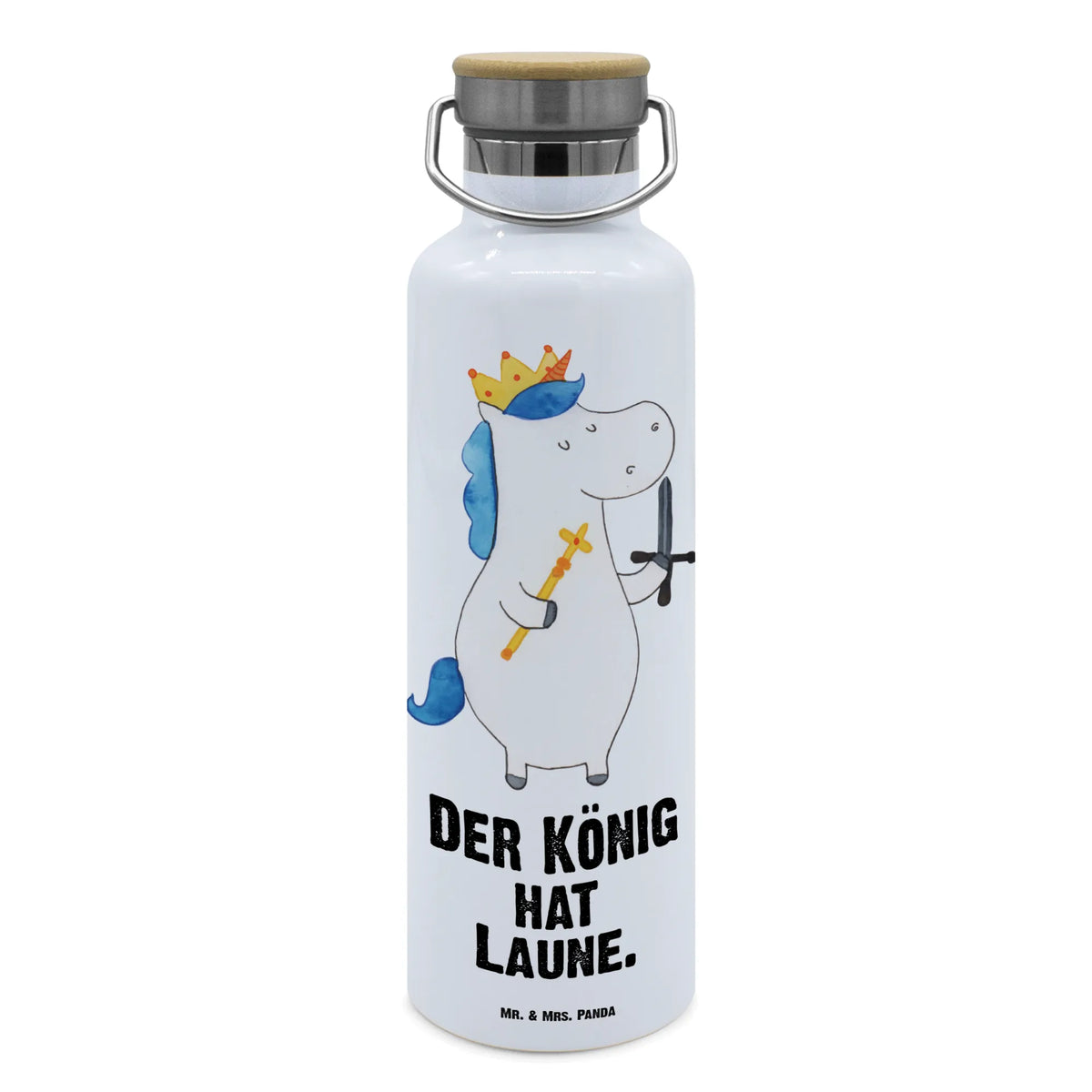 Drinks bottle unicorn king with sword unicorn, unicorns, Chancellor, Ruler, President, Crown, sword, Prosecco, present boy, gift boyfriend, King, Princess, Unicorn, Emperor