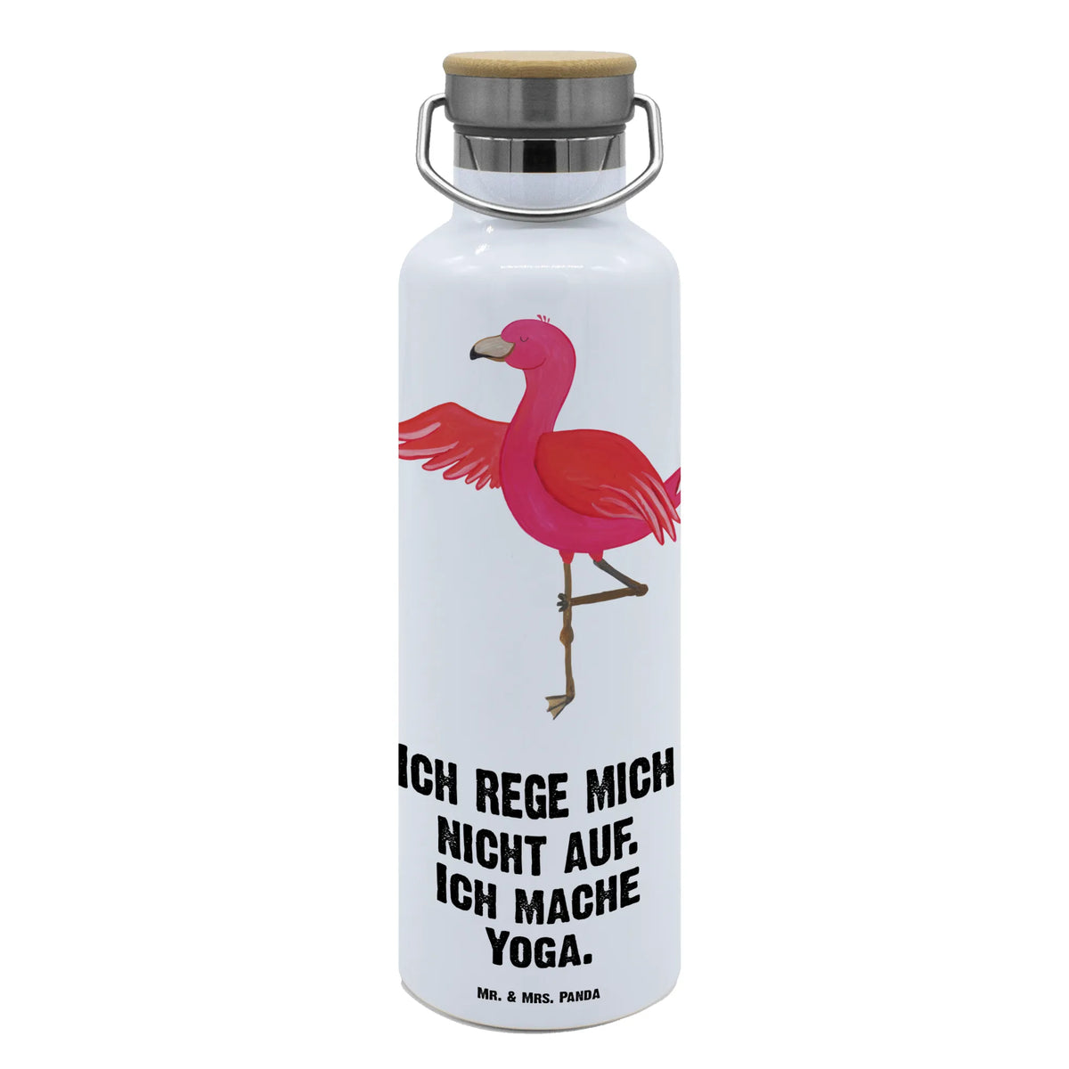 Drinks bottle flamingo yoga Flamingo, pink, pink bird, bird of paradise, red, flamingo decoration, gift pink, gifts, gift idea, children, adults, girls, flamingo fans, summer, vacation, sea, unusual gifts in pink, pink gifts, girls gifts, small gifts, Caribbean feeling, funny sayings, bird, yoga exercise, deep relaxation, namaste, anger, agitation, relaxation, yoga, mindfulness