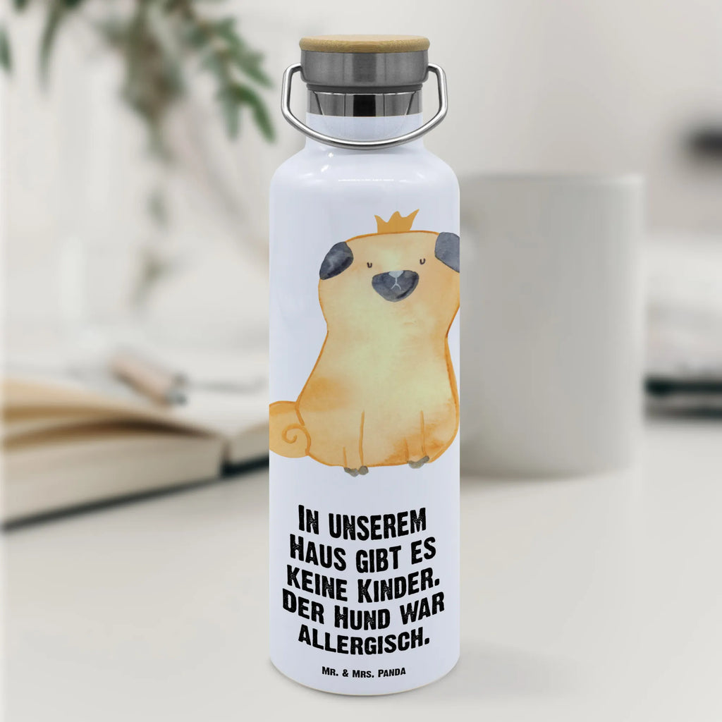 Drinks bottle pug Crown dog, mutt, hound, woof, dog mama, dog breed, love dogs, love for dogs, dog decorative items, bag with dog print, funny gifts for dog owners, what do you give a dog lover, Christmas gifts for dogs, gifts for dogs, dog sayings, funny, dog owners. Saying, Pug, house rules, childless, allergic