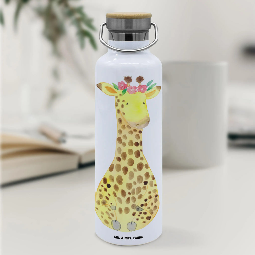 Drinks bottle giraffe flower wreath Edelstahlflasche, Trinkflasche, metall trinkflasche, getränkebehälter, Isolierte Trinkflasche, thermobottle, Thermoflasche, Thermo-Trinkflasche, Thermosflasche, Trinkflasche Aus Edelstahl, thermos trinkflasche, Trinkgefäß, metallflasche, isolier trinkflasche, Vakuumflasche, Isolierflasche, wasser trinkflasche, Edelstahl Trinkflasche, große thermosflasche, Getränkeflasche, Wasserflasche, große wasserflasche, große trinkflasche, Trinkbehälter, Afrika, Wildtiere, Giraffe, Selbstliebe, Freundin, Abenteurer, Blumenkranz