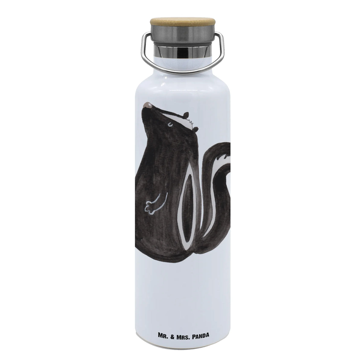 Trinkflasche Stinktier Sitzen