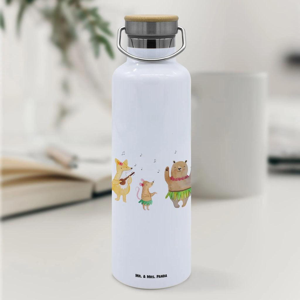 Drinks bottle forest animals Aloha small animals, cute, funny, cute animal motives, hand drawn, small world, funny sayings, good mood, happy, gifts, gift ideas, special gifts, animal lover, card, forest animals, music, aloha, bear, dancing, rabbit, forest, hedgehog, laughter, life