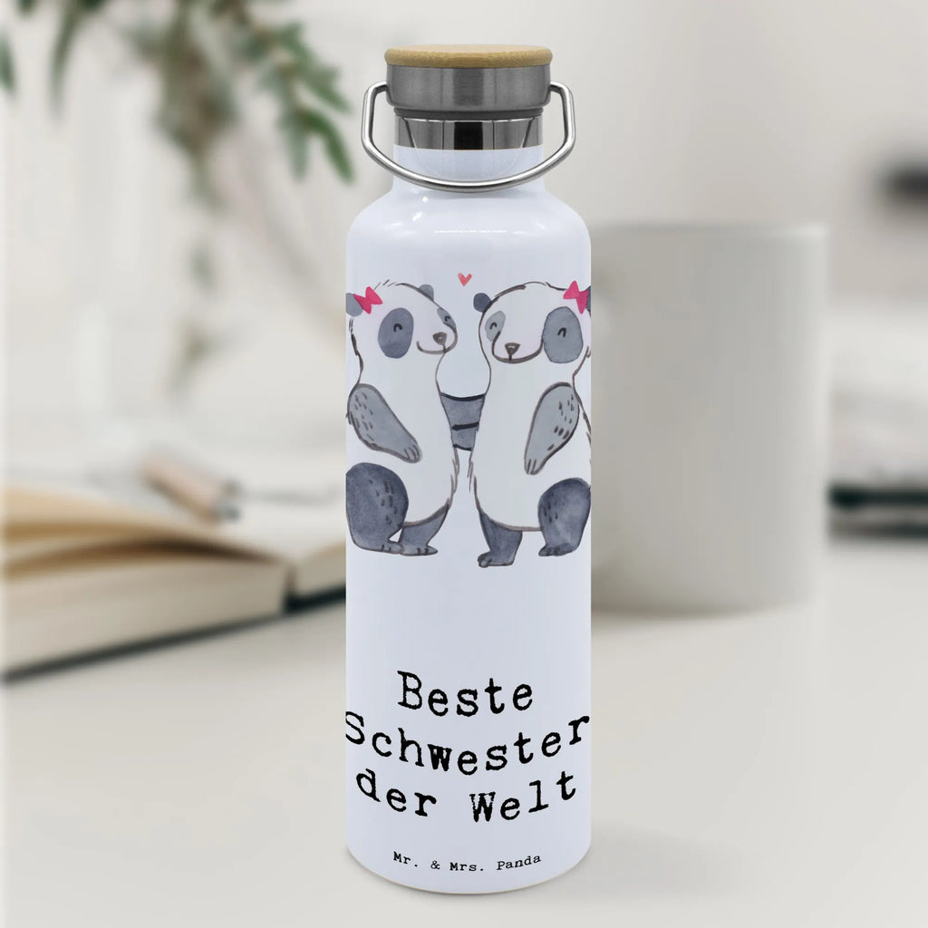 Drinks bottle panda best sister in the world for, thank you, gift, giving, birthday, birthday present, gift idea, souvenir, make you happy, gift tip, Siblings, Trifle, Sister, Children, Best, Gift, Love, Daughter, Family, Sisters