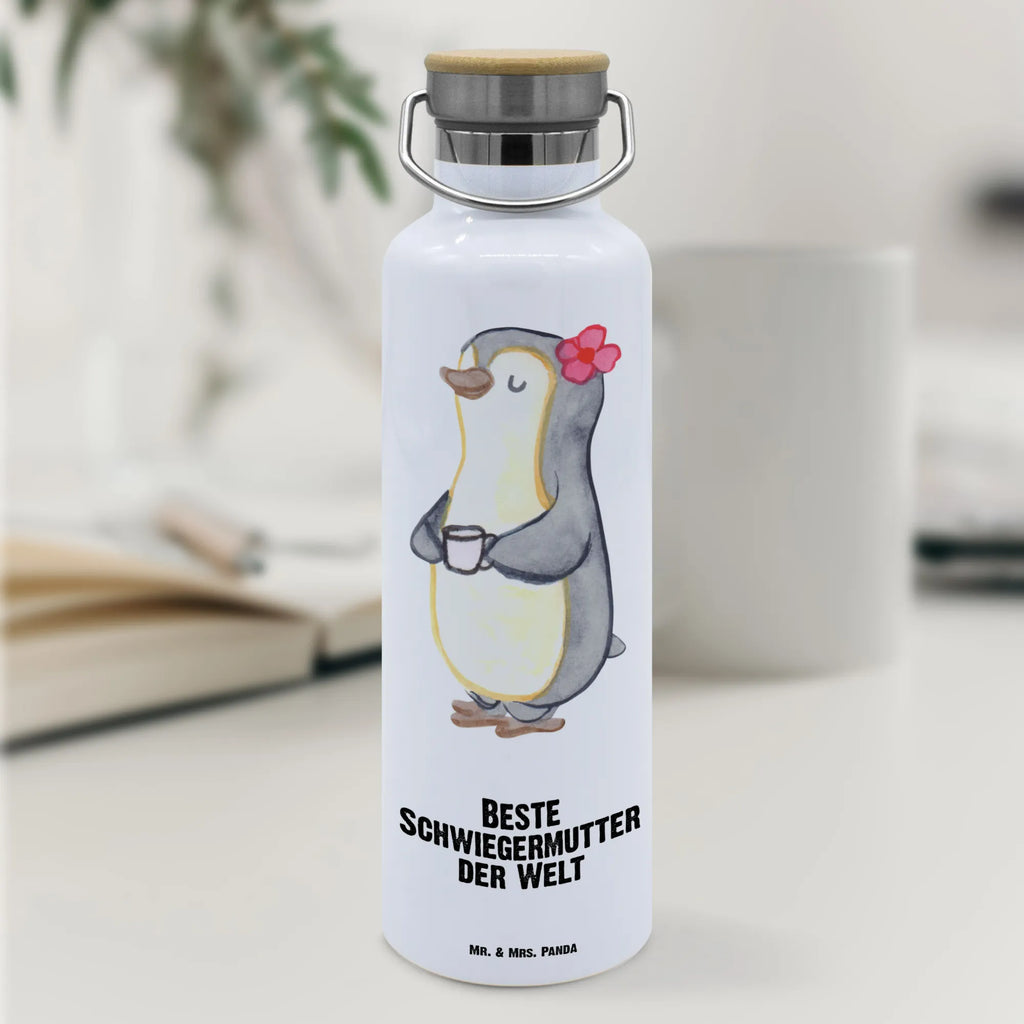 Drinks bottle penguin Best mother in law in the world for, thank you, gift, giving, birthday, birthday present, gift idea, souvenir, make you happy, gift tip, mom, Mother-in-law, mother, spouse&#39;s mother, by marriage, mother-in-law, parents-in-law