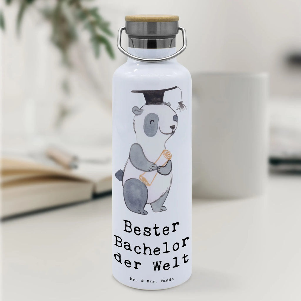Drinks bottle panda Best bachelor in the world for, thank you, gift, giving, birthday, birthday present, gift idea, souvenir, make you happy, gift tip, graduation, fun, son, alumni, study, college, university, model student, students, student, humorous, funny, bachelor