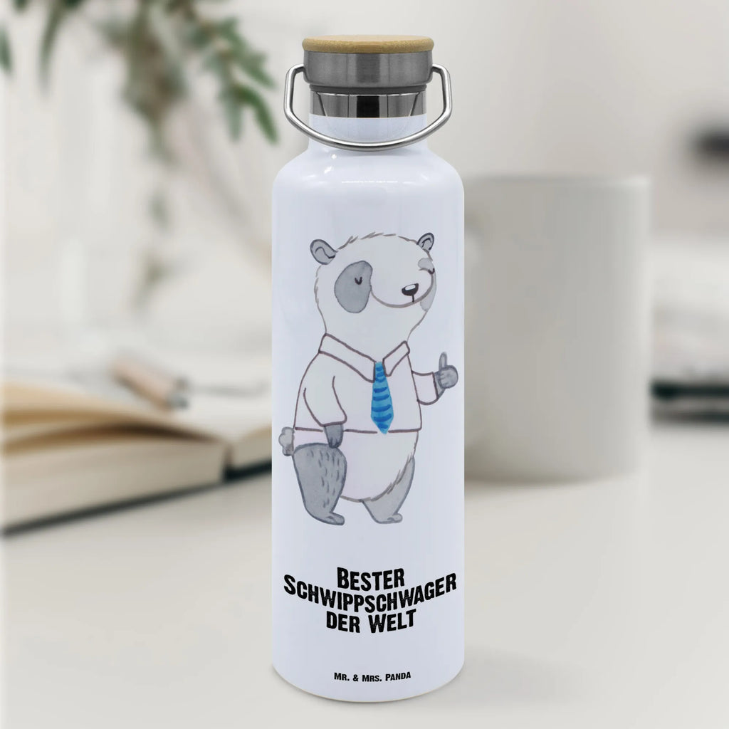Drinks bottle panda Best brother-in-law in the world for, thank you, gift, giving, birthday, birthday present, gift idea, souvenir, make you happy, gift tip, family, Schwippschwager, married, Schwibschwager, brother-in-law, relatives, spouse&#39;s brother-in-law