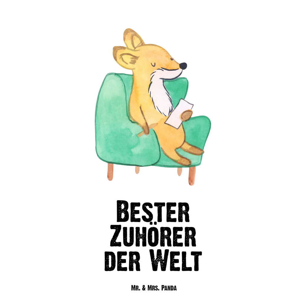 Drinks bottle Fox Best listener in the world for, thank you, gift, giving, birthday, birthday present, gift idea, souvenir, make you happy, gift tip, help, listening ear, Listener, friend, helpful