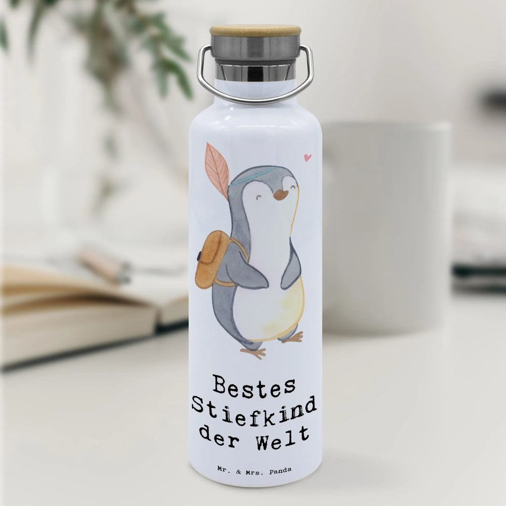 Drinks bottle penguin Best stepchild in the world for, thank you, gift, giving, birthday, birthday present, gift idea, souvenir, make you happy, gift tip, kids, best, son, married, child, kid, stepchild, offspring, children, daughter, birth, favourite, kiddy, christening