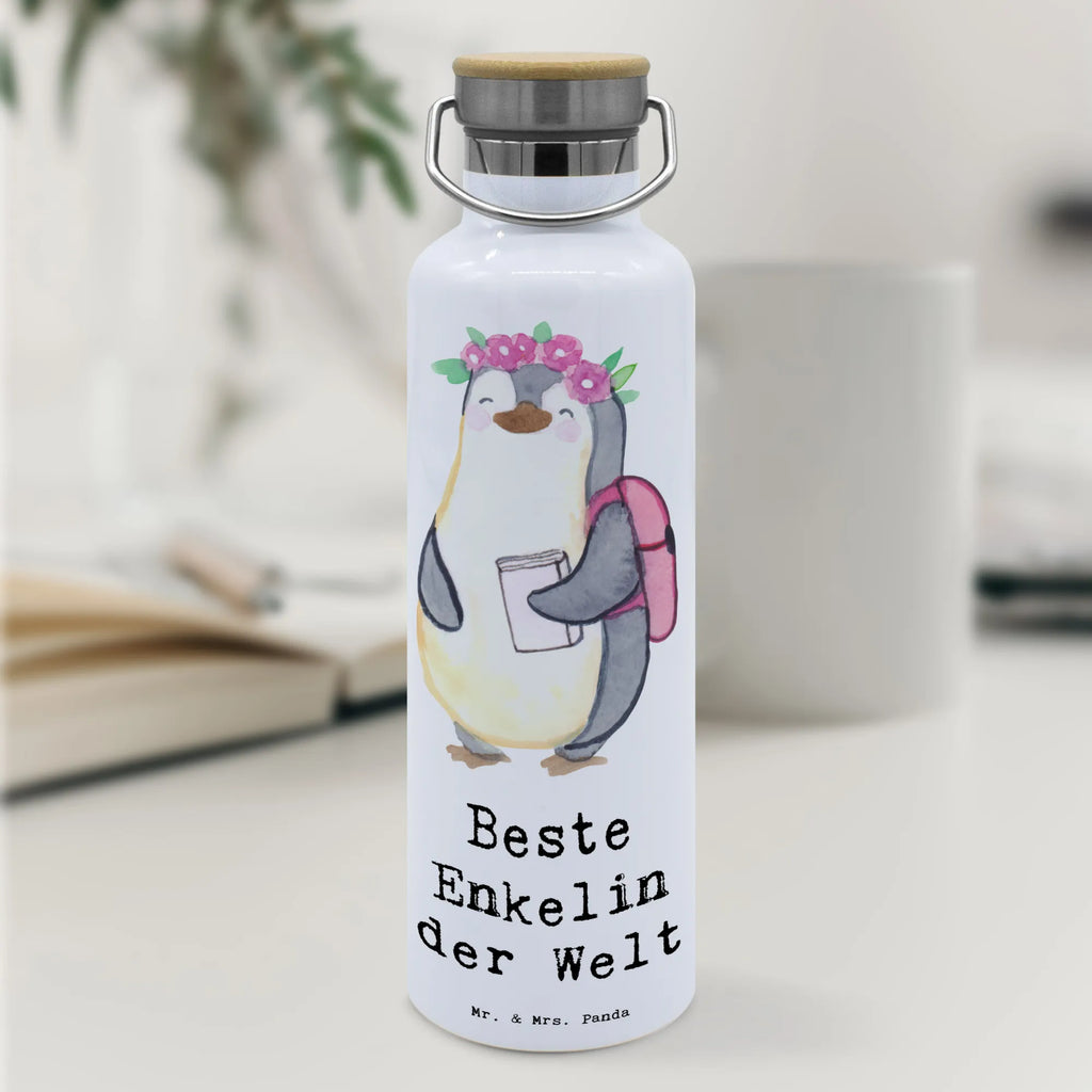 Drinks bottle penguin Best granddaughter in the world for, thank you, gift, giving, birthday, birthday present, gift idea, souvenir, make you happy, gift tip, child from son, grandchild, Granddaughter, granddaughter, christening, child from daughter, grandma, grandpa