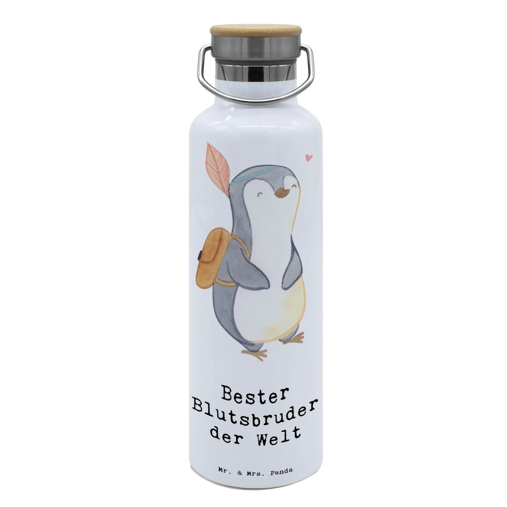 Drinks bottle penguin Best blood brother in the world for, thank you, gift, giving, birthday, birthday present, gift idea, souvenir, make you happy, gift tip, friend, Blood brother, siblings, heartfelt brother, little thing, family, blood siblings, brothers, Sido, best