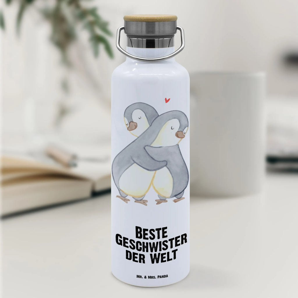 Drinks bottle penguin Best siblings in the world for, thank you, gift, giving, birthday, birthday present, gift idea, souvenir, make you happy, gift tip, Siblings, brother, siblings, sisters, family, brothers, offspring, sister