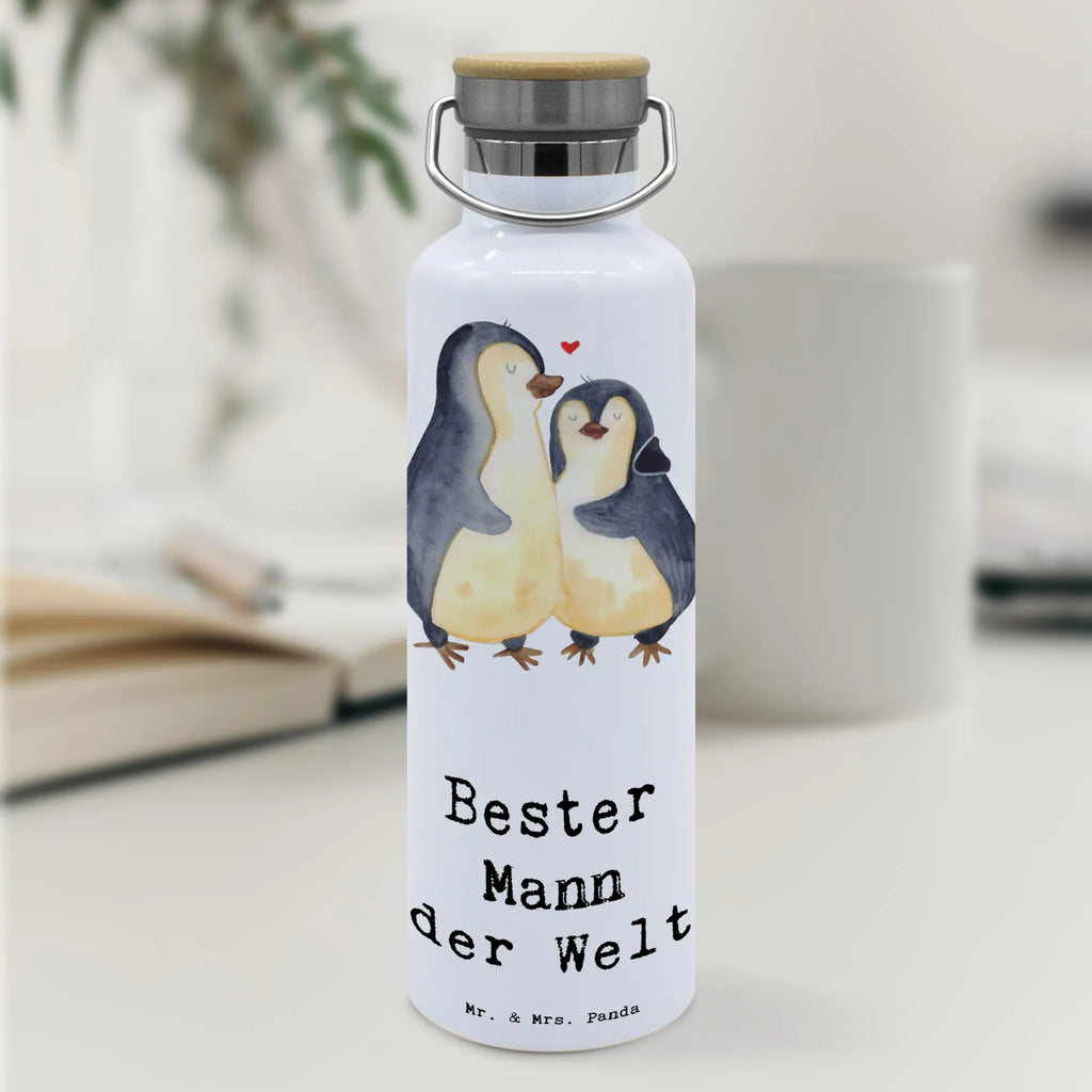 Drinks bottle penguin best man in the world for, thank you, gift, giving, birthday, birthday present, gift idea, souvenir, make you happy, gift tip, marriage, spouse, significant other, Husband, partner, dream man, best, groom, husband, trifle, darling, friend