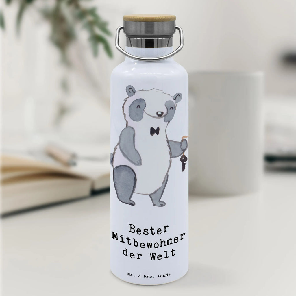 Drinks bottle panda Best roommate in the world for, thank you, gift, giving, birthday, birthday present, gift idea, souvenir, make you happy, gift tip, roommate, flat share, Roommate, flat share resident