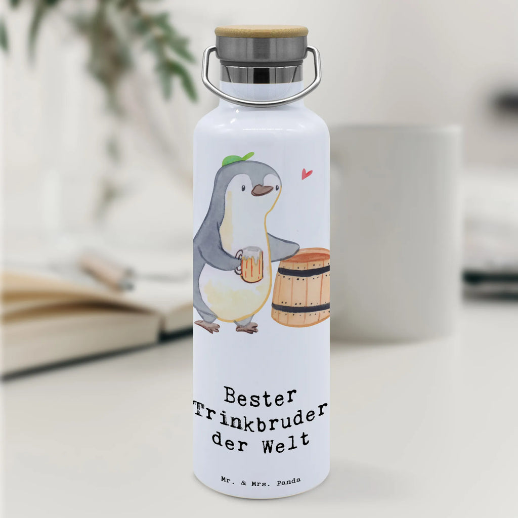 Drinks bottle penguin Best drinking brother in the world for, thank you, gift, giving, birthday, birthday present, gift idea, souvenir, make you happy, gift tip, trifle, Drinking buddy, buddy, drinking buddies, cronies, drinking, party, drinking buddy