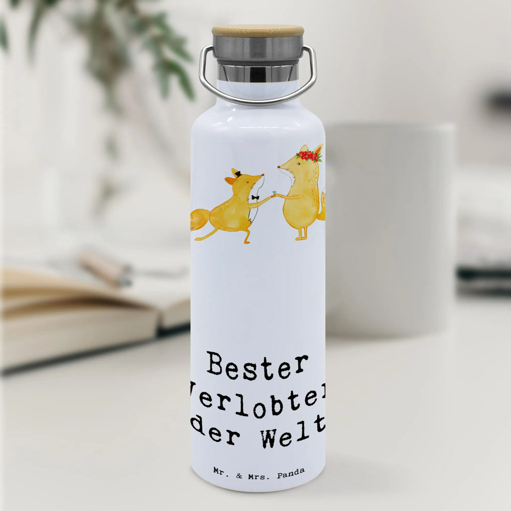 Drinks bottle Fox Best Fiancé in the World for, thank you, gift, giving, birthday, birthday present, gift idea, souvenir, make you happy, gift tip, Dream Man, Boyfriend, Fiance, To-be, Betrothal, Husband, Wedding, Marriage