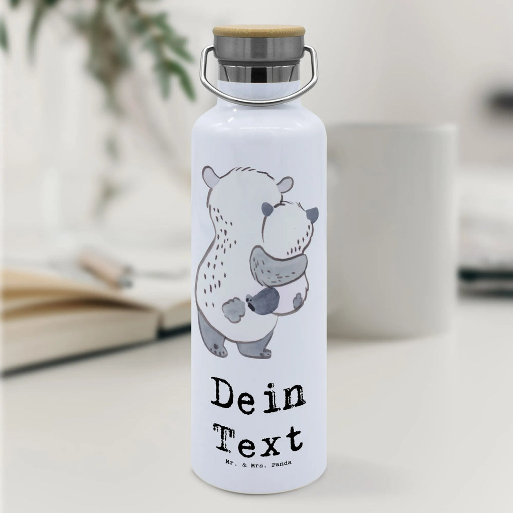 Personalised drinks bottle panda Best foster parents in the world for, thank you, gift, giving, birthday, birthday present, gift idea, souvenir, make you happy, gift tip, foster child, daddy, parents couple, family, adoption, mom, mommy, foster parents, parents, dad, mom and dad