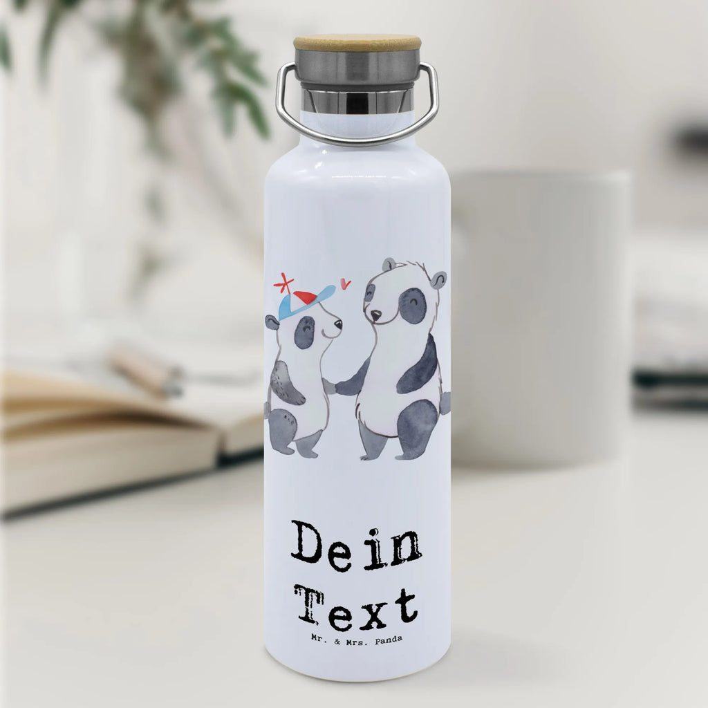 Personalised drinks bottle panda best dad in the world for, thank you, gift, giving, birthday, birthday present, gift idea, souvenir, make you happy, gift tip, papa, little thing, family, dad, papi, parents, Father, gift father, man, best, daddy