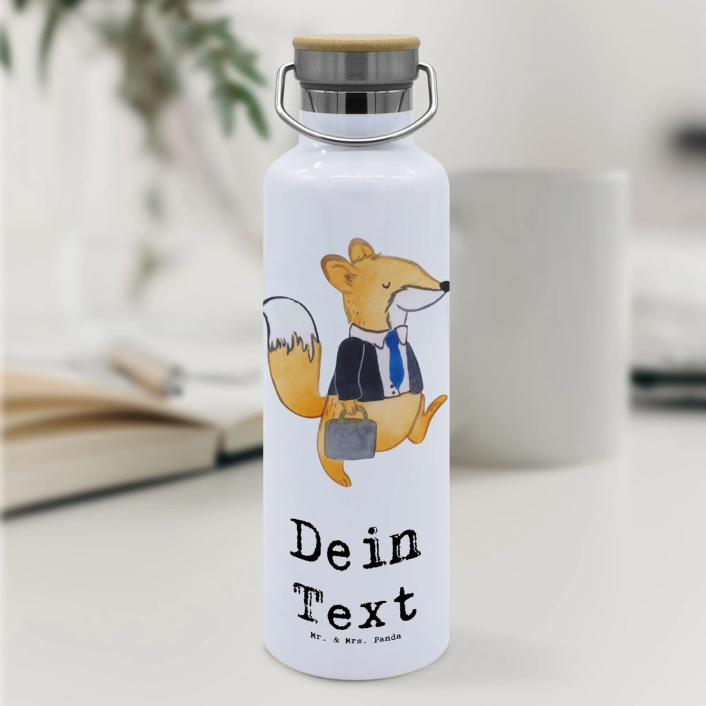 Personalised drinks bottle Fox Best colleague in the world for, thank you, gift, giving, birthday, birthday present, gift idea, souvenir, make you happy, gift tip, office, colleague, fellow worker, Work colleague, employee, profession, retirement, work, farewell gift