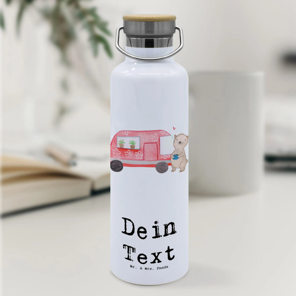 Personalised drinks bottle bear camper Gift, sport, hobby, giving, thank you, award, profit, athlete, Road Trip, Camper, Camping, RV, Vacation, Campground