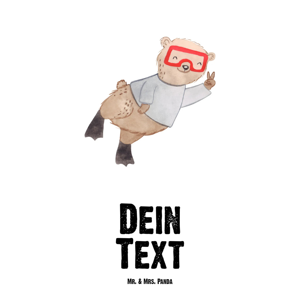 Personalised drinks bottle bear Dive Gift, sport, hobby, giving, thank you, award, profit, athlete, diving, dive, Diving, snorkeling, diving school