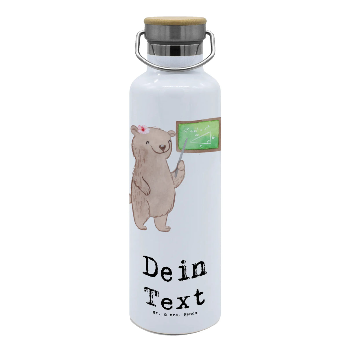 Personalised drinks bottle Math tutor heart gift, gift idea, best, farewell gift, passing exam, anniversary, retirement, promotion, job start, sayings, funny, profession