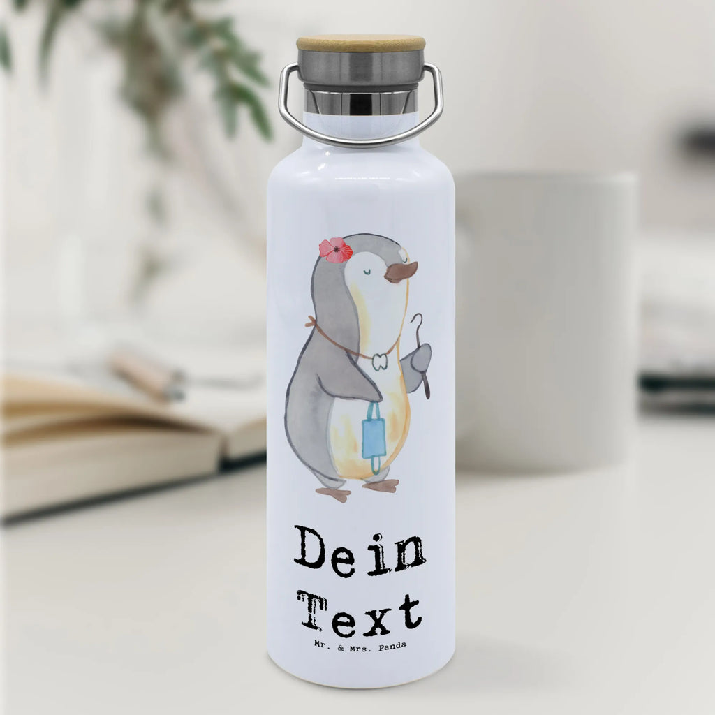 Personalised drinks bottle dentist Heart gift, gift idea, best, farewell gift, passing exam, anniversary, retirement, promotion, job start, sayings, funny, profession